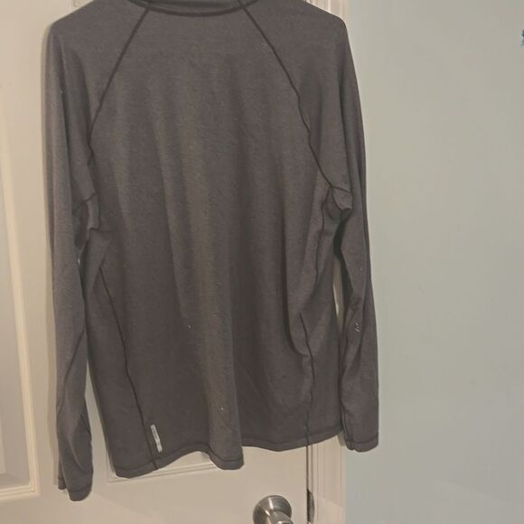 L.L. Bean Gray Quarter-Zip Pullover - Picture 7 of 7